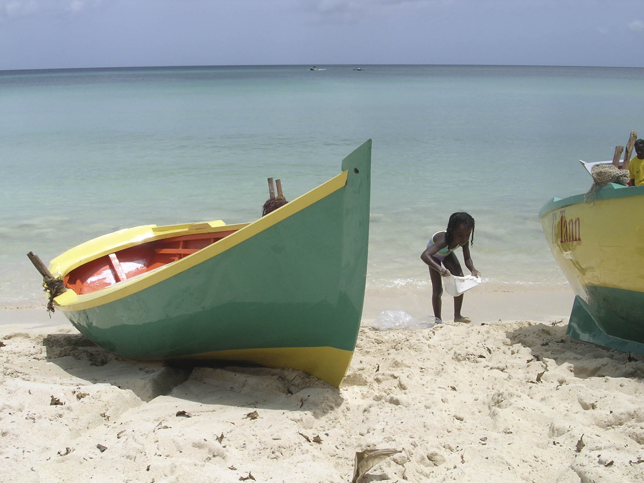 barque et enfant guadeloupe