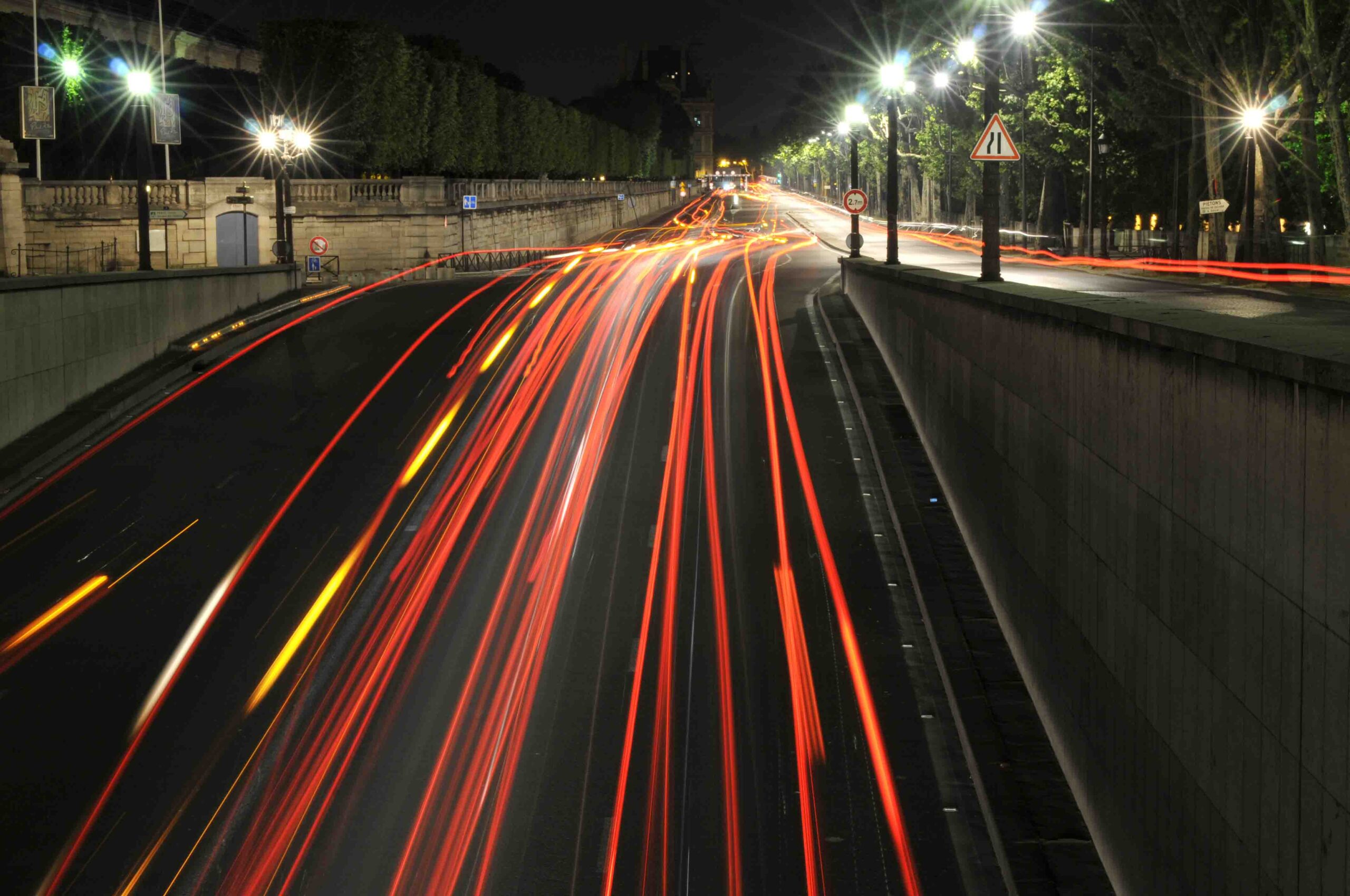 filet feux rouges nuit concorde